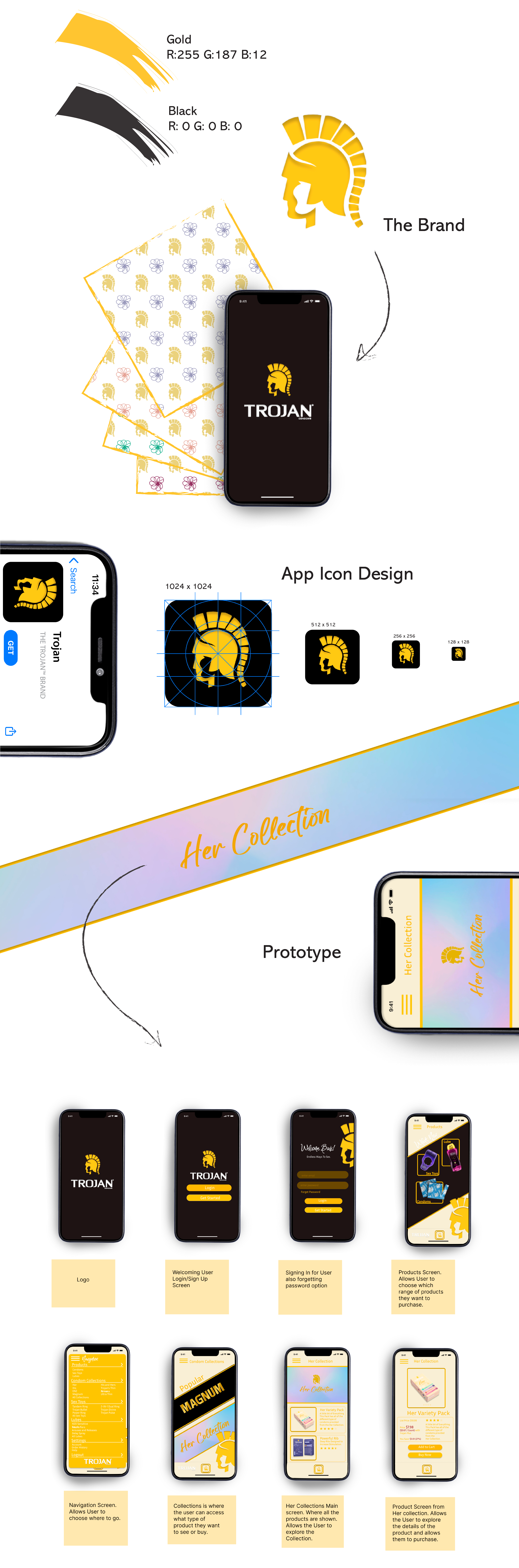 Trojan app UI concept