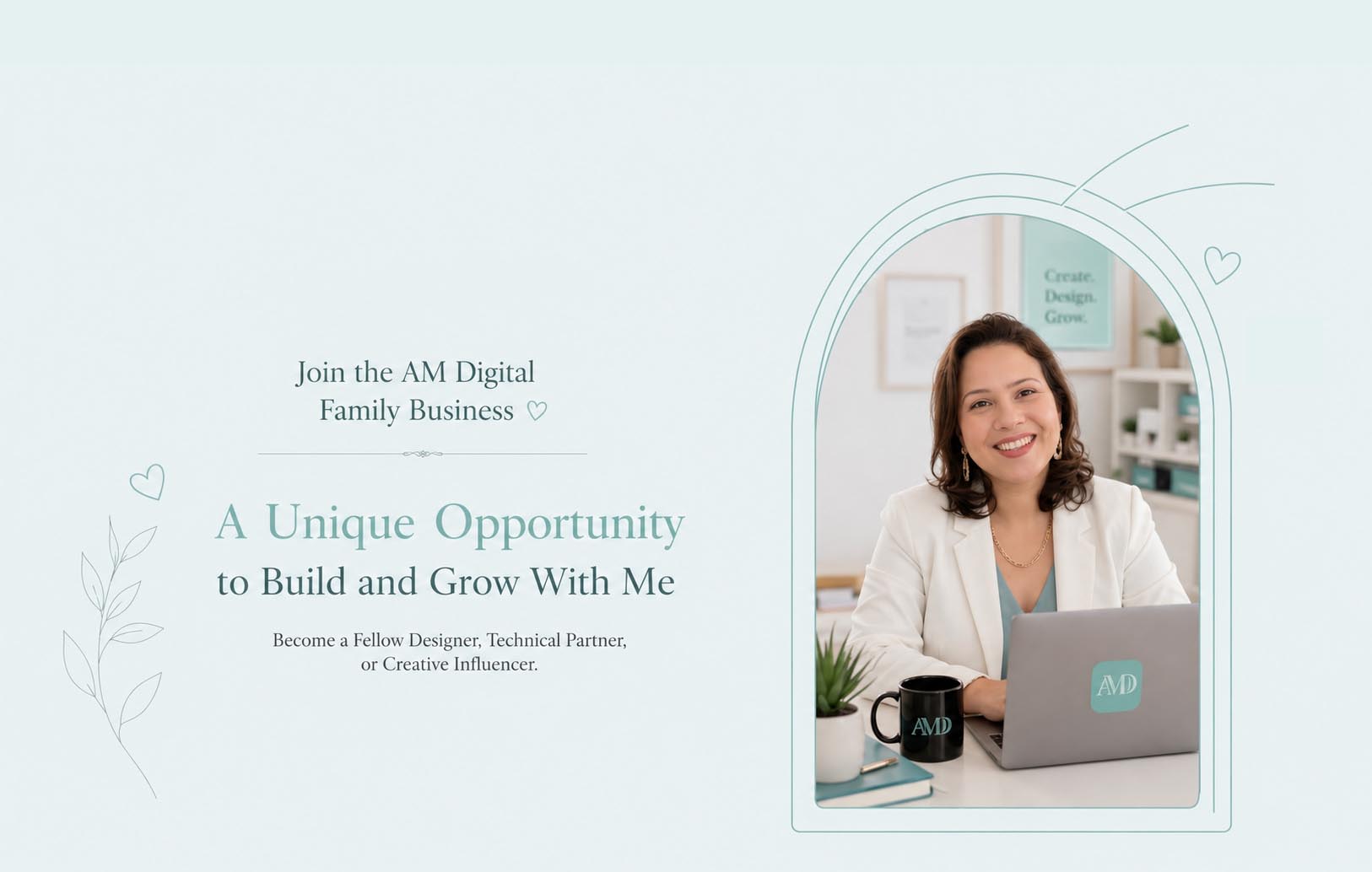 Find your fellow co-creators @ AM Digital Designs. Welcome to our dream team launch page.